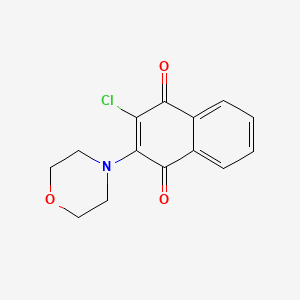 molecular formula C14H12ClNO3 B1594070 2-Chloro-3-morpholino-1,4-naphthoquinone CAS No. 6336-72-7