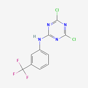 molecular formula C10H5Cl2F3N4 B1594083 4,6-dichloro-N-(3-(trifluoromethyl)phenyl)-1,3,5-triazin-2-amine CAS No. 2394-87-8
