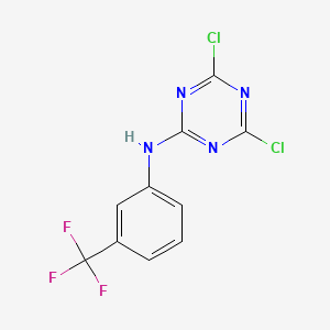4,6-Dichloro-N-[3-(trifluoromethyl)phenyl]-1,3,5-triazin-2-amine