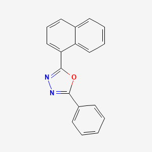 molecular formula C18H12N2O B1594088 2-(1-Naphthyl)-5-phenyl-1,3,4-oxadiazole CAS No. 897-18-7