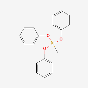 molecular formula C19H18O3Si B1594099 甲基三苯氧基硅烷 CAS No. 3439-97-2