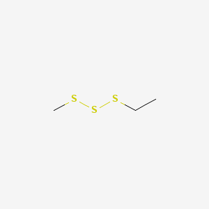 molecular formula C3H8S3 B1594106 甲基乙基三硫醚 CAS No. 31499-71-5