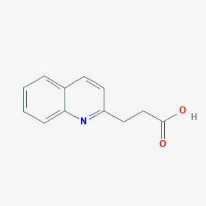 molecular formula C12H11NO2 B1594126 2-Quinolinepropanoic acid CAS No. 39111-94-9