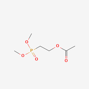 B1594137 Phosphonic acid, (2-(acetyloxy)ethyl)-, dimethyl ester CAS No. 39118-50-8