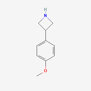 molecular formula C10H13NO B1594139 3-(4-Methoxyphenyl)azetidine CAS No. 7215-07-8