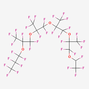 molecular formula C17HF35O5 B1594159 2h-Perfluoro-5,8,11,14-tetramethyl-3,6,9,12,15-pentaoxaoctadecane CAS No. 37486-69-4