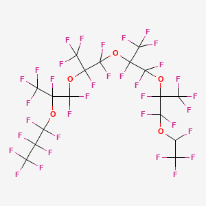 molecular formula C17HF35O5 B1594159 2H-Tricosafluoro-5,8,11,14-tetrakis(trifluoromethyl)-3,6,9,12,15-pentaoxaoctadecane CAS No. 37486-69-4