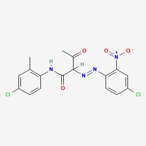 molecular formula C17H14Cl2N4O4 B1594160 2-[(4-chloro-2-nitrophenyl)azo]-N-(4-chloro-o-tolyl)-3-oxobutyramide CAS No. 32432-45-4