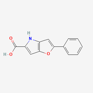 molecular formula C13H9NO3 B1594190 2-Phenyl-4H-furo[3,2-b]pyrrole-5-carboxylic acid CAS No. 86345-44-0