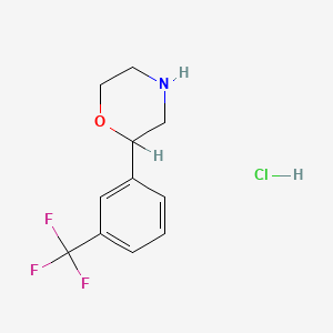 molecular formula C11H13ClF3NO B1594199 2-(3-(Trifluoromethyl)phenyl)morpholine hydrochloride CAS No. 31599-68-5