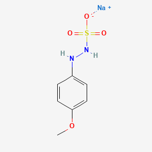 B1594215 Sodium 2-(4-methoxyphenyl)hydrazinesulfonate CAS No. 5446-07-1