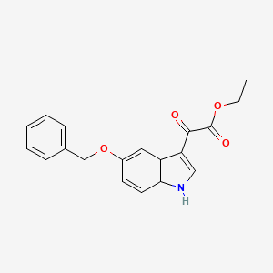 ethyl 2-oxo-2-(5-phenylmethoxy-1H-indol-3-yl)acetate