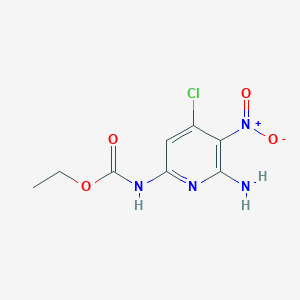ethyl N-(6-amino-4-chloro-5-nitropyridin-2-yl)carbamate