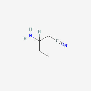 molecular formula C5H10N2 B1594277 3-Aminopentanenitrile CAS No. 75405-06-0