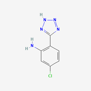 molecular formula C7H6ClN5 B1594291 5-Chloro-2-(1H-tetrazol-5-yl)aniline CAS No. 54013-18-2