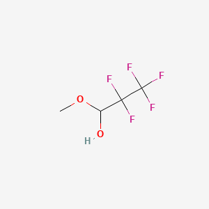 molecular formula C4H5F5O2 B1594298 Pentafluoropropionaldehyde methyl hemiacetal CAS No. 59872-84-3