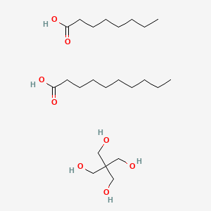 Decanoic acid, mixed esters with octanoic acid and pentaerythritol