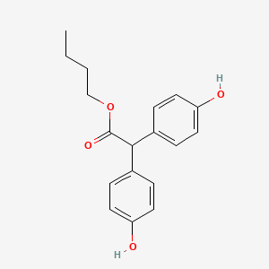molecular formula C18H20O4 B1594305 butyl 2,2-bis(4-hydroxyphenyl)acetate CAS No. 71077-33-3