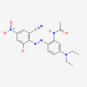 molecular formula C19H19BrN6O3 B1594325 N-[2-[(2-Bromo-6-cyano-4-nitrophenyl)azo]-5-(diethylamino)phenyl]acetamide CAS No. 2537-62-4