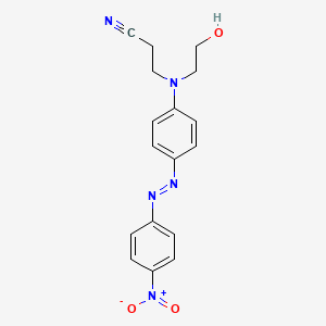 molecular formula C17H17N5O3 B1594350 Disperse orange A CAS No. 6657-32-5