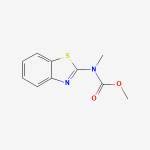 molecular formula C10H10N2O2S B1594355 Methyl 1,3-benzothiazol-2-yl(methyl)carbamate CAS No. 5021-59-0