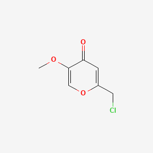 molecular formula C7H7ClO3 B1594369 2-(Chloromethyl)-5-methoxy-4H-pyran-4-one CAS No. 40838-34-4