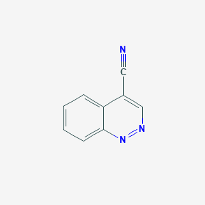 molecular formula C9H5N3 B1594377 cinnoline-4-carbonitrile CAS No. 16470-90-9