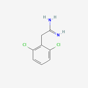 molecular formula C8H8Cl2N2 B1594380 2-(2,6-Dichlorophenyl)acetimidamide CAS No. 78622-21-6