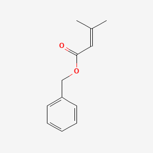 molecular formula C12H14O2 B1594387 2-Butenoic acid, 3-methyl-, phenylmethyl ester CAS No. 37526-89-9