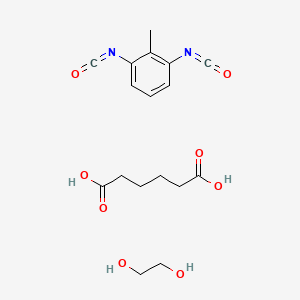 molecular formula C17H22N2O8 B1594395 Poly(ethylene adipate), tolylene 2,4-diisocyanate terminated CAS No. 9019-92-5
