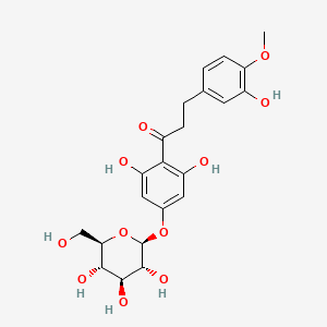 beta-D-Glucopyranoside, 3,5-dihydroxy-4-(3-(3-hydroxy-4-methoxyphenyl)-1-oxopropyl)phenyl