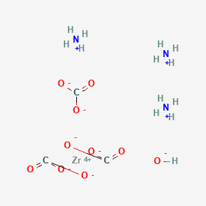 molecular formula C3H5NO10Zr-2 B1594397 Ammonium zirconyl carbonate CAS No. 32535-84-5