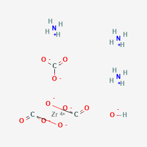 molecular formula C3H13N3O10Z B1594397 Ammonium zirconyl carbonate CAS No. 32535-84-5