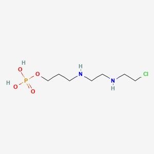 molecular formula C7H18ClN2O4P B1594398 3-[2-(2-Chloroethylamino)ethylamino]propyl dihydrogen phosphate CAS No. 45164-26-9