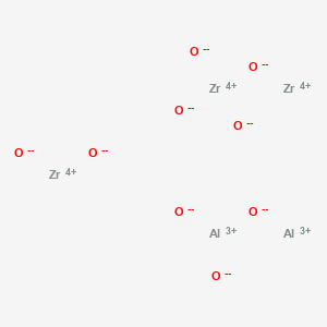molecular formula Al2O9Zr3 B1594402 Dialuminium trizirconium nonaoxide CAS No. 70692-95-4