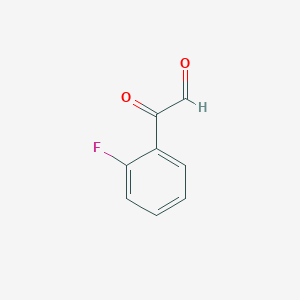molecular formula C8H5FO2 B159441 2-(2-Fluorophenyl)-2-oxoacetaldehyde CAS No. 137684-19-6
