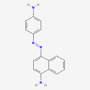 molecular formula C16H14N4 B1594426 1-Naphthalenamine, 4-[(4-aminophenyl)azo]- CAS No. 6054-48-4
