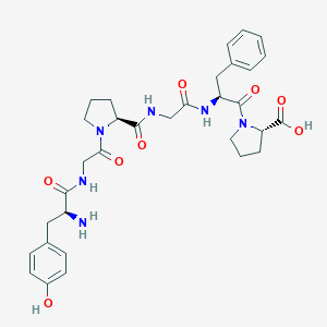 molecular formula C32H40N6O8 B159443 Tyrosyl-glycyl-prolyl-glycyl-phenylalanyl-proline CAS No. 137372-38-4