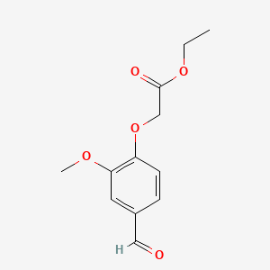 molecular formula C12H14O5 B1594433 乙酸(4-甲酰-2-甲氧基苯氧基)酯 CAS No. 51264-70-1