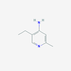 molecular formula C8H12N2 B1594435 5-Ethyl-2-methylpyridin-4-amine CAS No. 5350-64-1