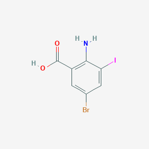 molecular formula C7H5BrINO2 B1594439 2-Amino-5-bromo-3-iodobenzoic acid CAS No. 6288-59-1