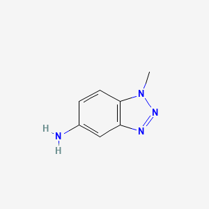 molecular formula C7H8N4 B1594442 1-Methyl-1H-1,2,3-benzotriazol-5-amine CAS No. 27799-83-3