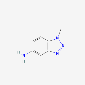 molecular formula C7H8N4 B1594442 1H-Benzotriazol-5-amine, 1-methyl- CAS No. 27799-83-3