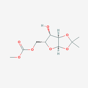 molecular formula C10H16O7 B1594444 5-O-Carbomethoxy-1,2-O-isopropylidene-D-xylofuranose CAS No. 5432-33-7