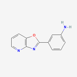 molecular formula C12H9N3O B1594459 3-(Oxazolo[4,5-b]pyridin-2-yl)aniline CAS No. 52333-90-1