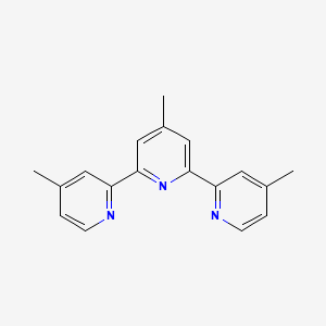 molecular formula C18H17N3 B1594463 4-methyl-2,6-bis(4-methylpyridin-2-yl)pyridine CAS No. 33354-75-5