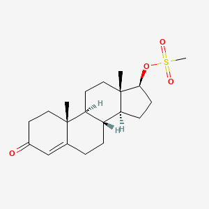 [(8R,9S,10R,13S,14S,17S)-10,13-dimethyl-3-oxo-1,2,6,7,8,9,11,12,14,15,16,17-dodecahydrocyclopenta[a]phenanthren-17-yl] methanesulfonate