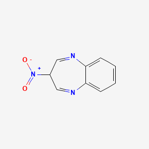 molecular formula C9H7N3O2 B1594489 3-Nitro-3h-1,5-benzodiazepine CAS No. 65466-29-7