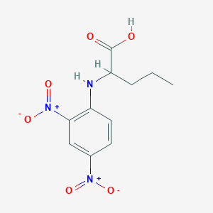 molecular formula C11H13N3O6 B1594495 2-(2,4-二硝基苯胺基)戊酸 CAS No. 31356-37-3