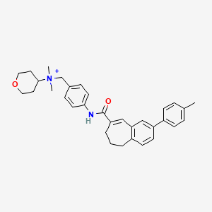 molecular formula C33H39N2O2+ B1594503 TAK-779 cation CAS No. 263765-56-6